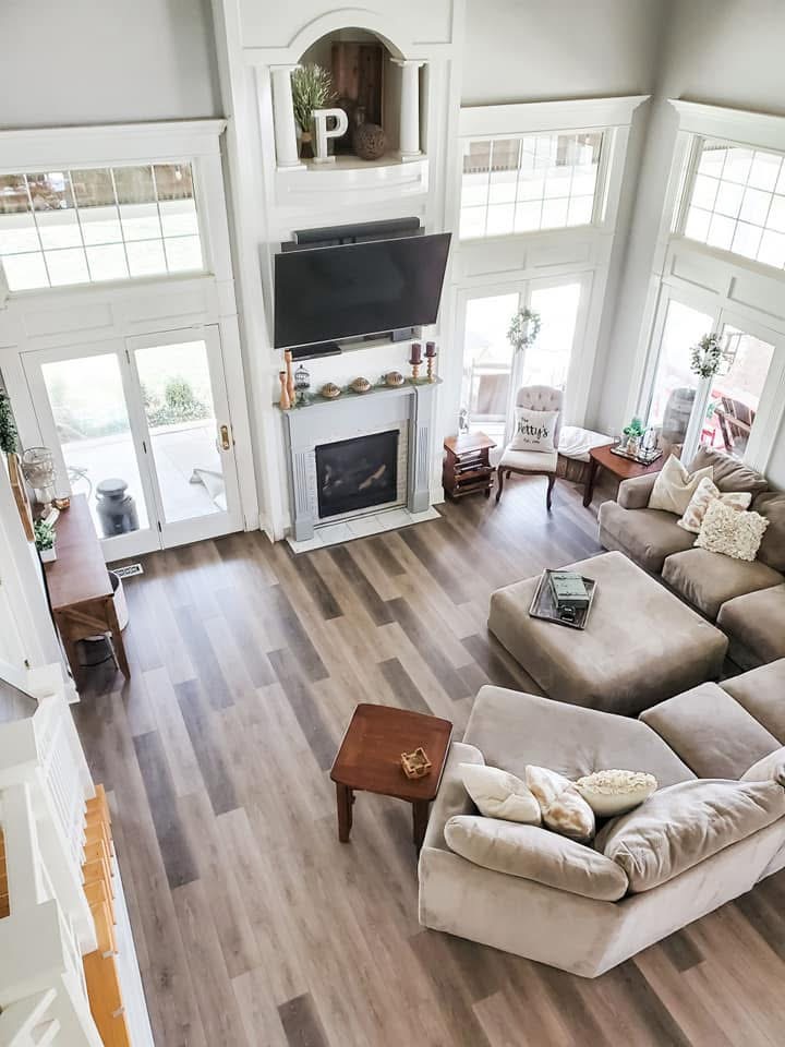 Paint, flooring and fireplace insert